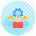 Gente Grupo Trabajador Icono