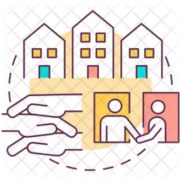 Comunidad suburbana  Icono