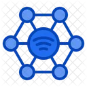 Comunidade Iot Rede Grupo Social Pessoas Conexao Internet Coisas Ícone