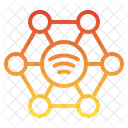 Comunidade Iot Rede Grupo Social Pessoas Conexao Internet Coisas Ícone