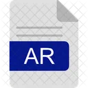 Ar Archivo Formato Icono