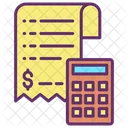 Conceito De Pagamento De Contas Calculo De Contas Calculo De Faturas Ícone