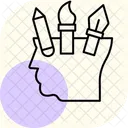Concept Art Minimal Outline Icon