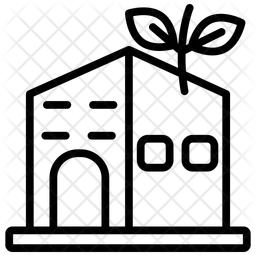 Conception de bâtiments écologiques  Icône