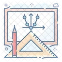 Outils De Dessin Outils Artistiques Equipements De Geometrie Icône