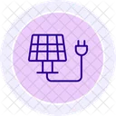 Concepto de energía solar  Icono