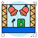 Concert Stage Music Festival Stage Performance Place Icon