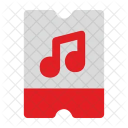 Concert Ticket  Icon