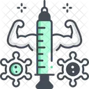 Concientizacion Sobre Vacunacion Concienciacion Sobre Vacunas Proteccion De Anticuerpos Icono