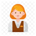 Concierge Feminina Concierge Recepcao Ícone