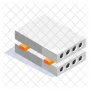 Concrete Block Construction Icon