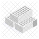 Concrete Block Construction Icon