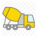 Concrete Mixer Cement Truck Vehicle Construction Icon