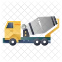 Concrete Mixer Truck Heavy Vehicle Icon