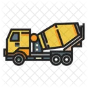 Concrete Mixer Truck Heavy Vehicle Icon