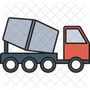 Concrete Mixer Truck Icon Icon
