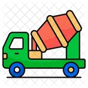 Concrete Mixer Construction Truck Automobile Icon