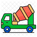 Concrete Mixer Construction Truck Automobile Icon