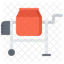 Concrete Mixer Building Icon