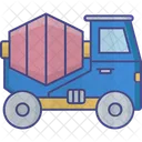 Concrete Mixer Vehicle Cement Truck Concrete Mixer Icon