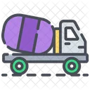 Concrete Mixer Cement Mixer Truck Icon