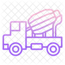 Concrete Mixer Cement Mixer Truck Icon