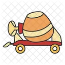 Concrete Mixer Construction Truck Automobile Icon