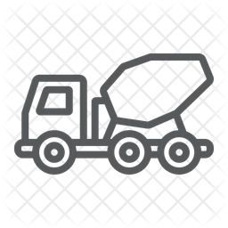 Free Concrete Mixer Truck Icon Of Line Style Available In Svg Png Eps Ai Icon Fonts