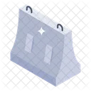Concrete Obstacle Concrete Barrier Barricade Icon