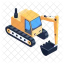 Knuckleboom Loader Grapple Loader Excavator Machine Icon