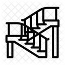Concrete Stairs Cement Icon