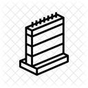 Concrete Wall Construction Icon