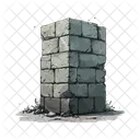Wall Construction Work Cement Icon