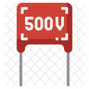 Condensador de 500 V.  Icono