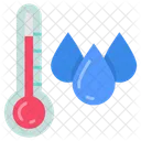 Condensation Thermometer Drops Icon