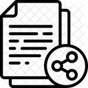 Condividi Documenti Social Note Icon