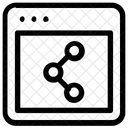 Condividi Pagina Web Layout Icon