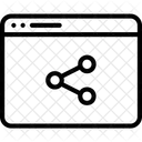 Condividi Browser Sito Web Icon