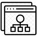 Condivisione Dei Dati Dati Del Browser Contenuti Web Icon