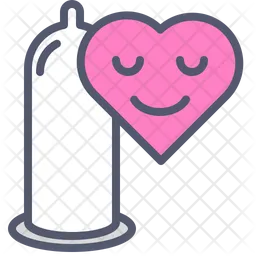 Condom love Emoji Icon