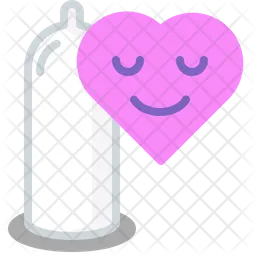 Condom love Emoji Icon