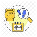 Tiempo Gestion Comportamiento Icono