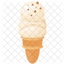 Colher Cone Waffle Ícone