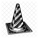 Barriere Conique Pylone Securite Icône