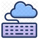 Conectarse A La Nube Entrada De Datos En La Nube Computacion En La Nube Icono