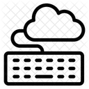 Conectarse A La Nube Entrada De Datos En La Nube Computacion En La Nube Icono