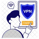 Conectar Vpn Vpn Movel Rede Privada Virtual Ícone