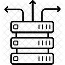 Conectividad Del Servidor Base De Datos Almacenamiento Icono