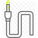 Conector Auxiliar Cable Icono