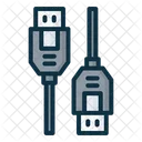 Conector usb macho  Icono